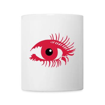 Auge Make up - Tasse - Weiß - Vorne