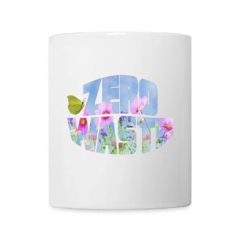 zero waste blumenwiese mit schmetterling - Tasse - Weiß - Vorne