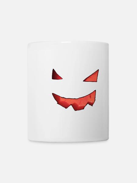 Kürbisgesicht - Tasse - Weiß