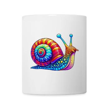 Schnecke - Tasse - Weiß - Vorne