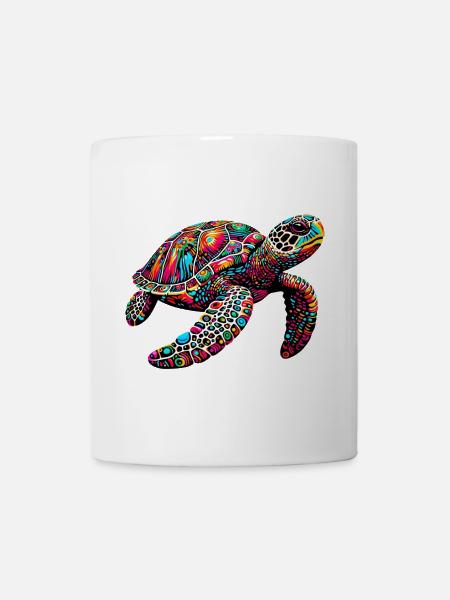 Schildkröte - Tasse - Weiß