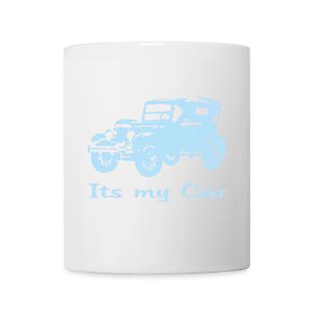 Oldtimer motiv mit Schrift - Tasse - Weiß - Vorne