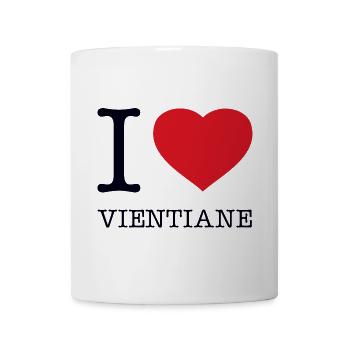 I LOVE VIENTIANE - Tasse - Weiß - Vorne