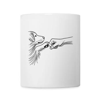 Dog and Human Bond Fist Bump Best Friend - Mug - white - Front