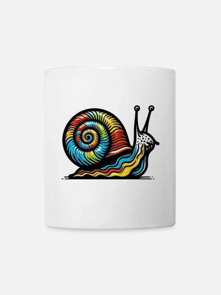 Schnecke - Tasse - Weiß