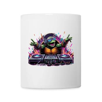 Schildkröte The DJ Musik Geschenk - Tasse - Weiß - Vorne