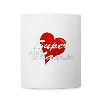 SUPER MAMA - Tasse - Weiß - Vorne
