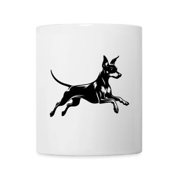 Pinscher nain - Mug blanc - blanc - Devant