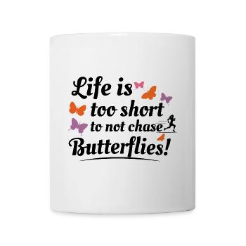 papillons papillons collectionneur d’insectes Entomologie - Mug blanc - blanc - Devant