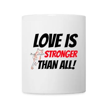 Love is stronger than all - Mug blanc - blanc - Devant