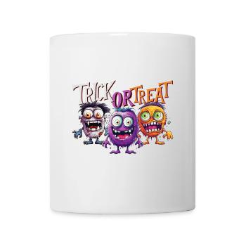 Halloween Monstre Trick Or Treat Mignon Creepy - Mug blanc - blanc - Devant