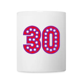 HAPPY BIRTHDAY. JOYEUX ANNIVERSAIRE. ANNIVERSAIRE. - Mug blanc - blanc - Devant