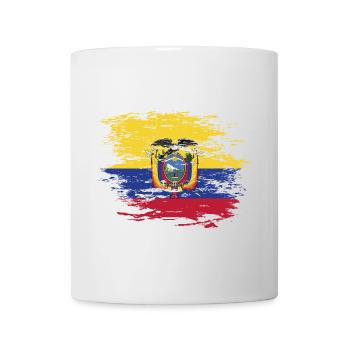 Ecuador flag used - Mug - white - Front
