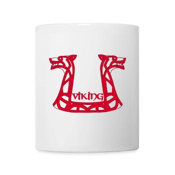 Wikinger Roter Drache - Tasse - Weiß - Vorne