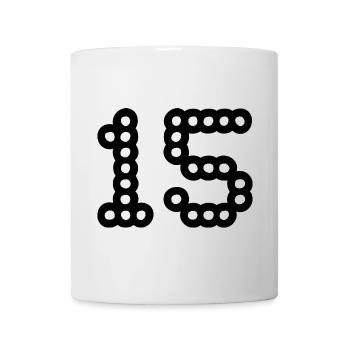 15. 15 YEARS. 15th ANNIVERSARY. 15 YEAR ANNIVERSARY. - Mug - white - Front