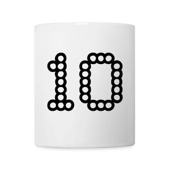 10. 10 YEARS. 10th ANNIVERSARY. 10 YEAR ANNIVERSARY. - Mug - white - Front