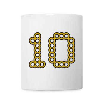 10. 10 YEARS. 10th ANNIVERSARY. 10 YEAR ANNIVERSARY. - Mug - white - Front