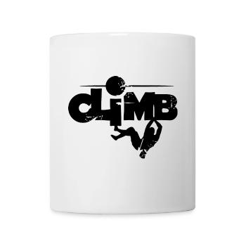 klettern Berge bouldern Symbol Kletterverein Fels - Tasse - Weiß - Vorne