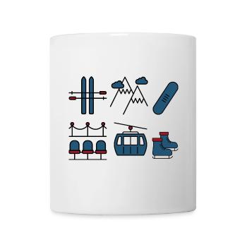 Winter sports - Mug - white - Front