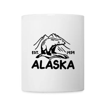 Alaska Bär Est. 1959 Vintage Abenteuer Liebhaber - Tasse - Weiß - Vorne