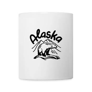 Amateurs d’aventure de l’ours en Alaska - Mug blanc - blanc - Devant