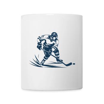 Eishockeyspieler - Tasse - Weiß - Vorne