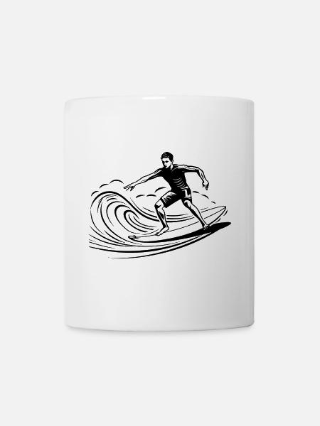 Surfer Junge - Tasse - Weiß