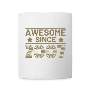 Anniversaire Rétro Génial depuis 2007 - Mug blanc - blanc - Devant