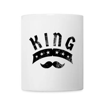 King with a mustache - Mug - white - Front