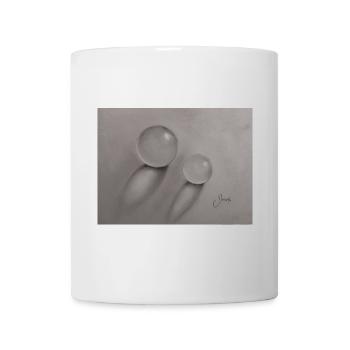 Transparent glass balls with shadow effect - Mug - white - Front