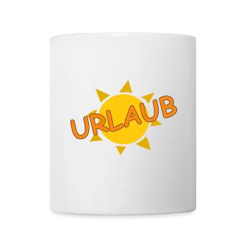 URLAUB - Tasse - Weiß - Vorne