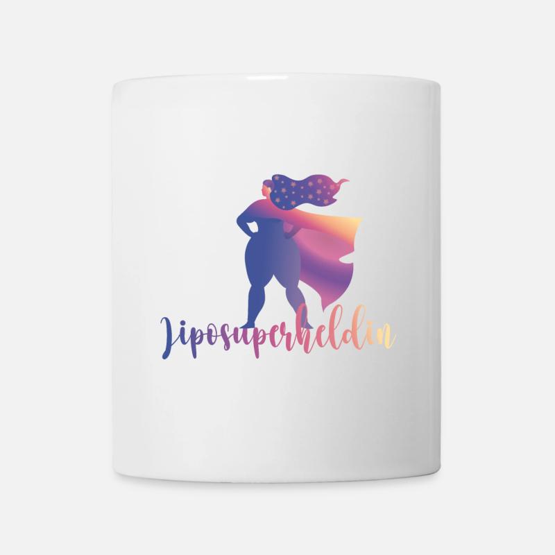 Liposuperheldin - Tasse - Weiß