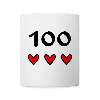 100. 100 JAHRE. 100-JÄHRIGES JUBILÄUM. GEBURTSTAG 100 - Tasse - Weiß - Vorne