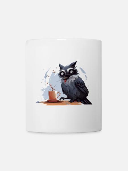 Der Koffein-Eindringling - Tasse - Weiß