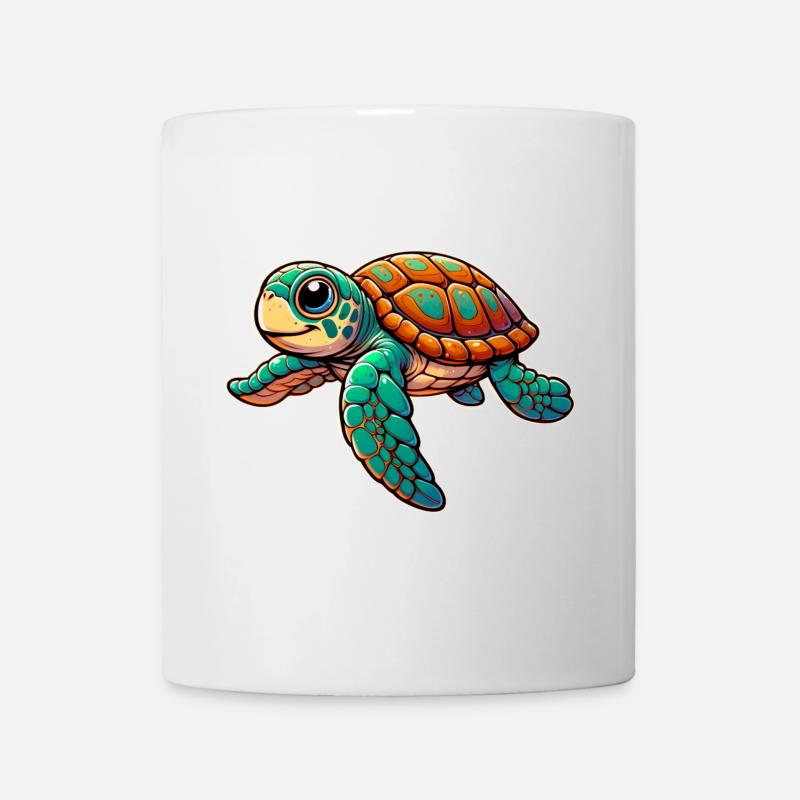 Schildkröte - Tasse - Weiß