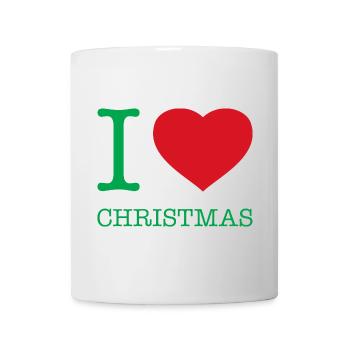 I LOVE CHRISTMAS Weihnachten - Tasse - Weiß - Vorne