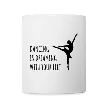 Tänzerin Ballett Träumen Tanzen - Tasse - Weiß - Vorne