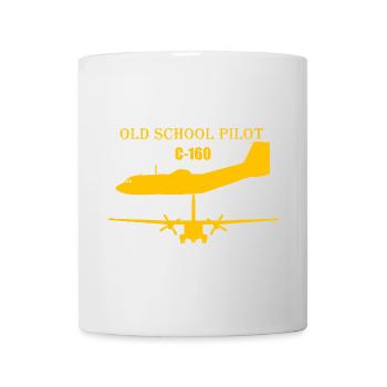 Pilote à l’ancienne C-160 - Mug blanc - blanc - Devant