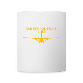 Pilote à l’ancienne C-160 - Mug blanc - blanc - Devant