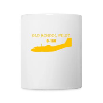 Pilote à l’ancienne C-160 - Mug blanc - blanc - Devant