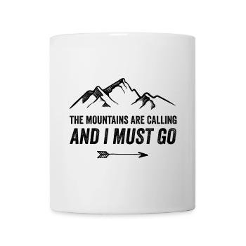 Les montagnes m’appellent et je dois y aller - Mug blanc - blanc - Devant