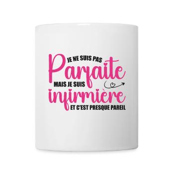 I'm not perfect, I'm a nurse - Mug - white - Front