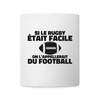 Wenn Rugby einfach wäre - Tasse - Weiß - Vorne