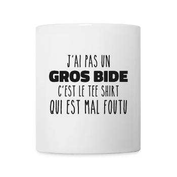 Ich habe keinen dicken Bauch, es ist das Geschenk-T-Shirt - Tasse - Weiß - Vorne