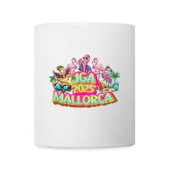 Bachelor Party 2025 Mallorca Malle Party Celebrate Beer Flamingo - Mug - white - Front
