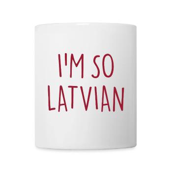I'M SO LATVIAN Latvia Lettland - Mug - white - Front