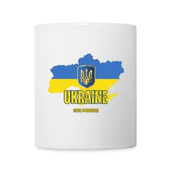 Ukrainische Flagge, Ukrainischer Stolz - Tasse - Weiß - Vorne