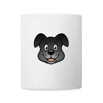 Chien de dessin animé cool - Mug blanc - blanc - Devant
