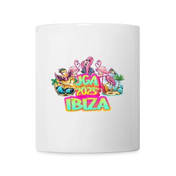 Bachelor Party 2025 Ibiza Spain Party Celebrate Beer Flamingo - Mug - white - Front