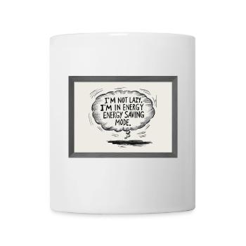 I'm not lazy, I'm in power saving mode - Mug - white - Front